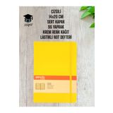 Mynote ÇİZGİLİ 14x20 CM SERT KAPAK 96 YAPRAK KREM RENK KAĞIT LASTİKLİ NOT DEFTERİ