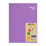 Mynote Flex All Seperatörlü Defter A4 150 Yaprak 4 Kareli + 1 Çigili Mor