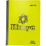Mynote Kimya Defteri A4 120YP Kareli - Sarı
