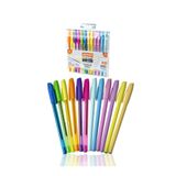 Mynote Lineball 12 Renkli Tükenmez Kalem Seti 6 Pastel 6 Neon Renk (1 Adet)