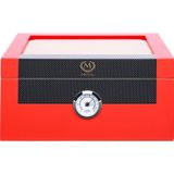 Myon Paris Myon Camlı Sedir Humidor Puro Kutusu Lake Kırmızı 60's