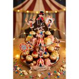 mypartyready Sirk Tema Doğum Günü Partisi Cupcake Süslemesi 12 Adet Sirk Konsept Süsleme