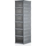 Myplas Çok Amaçlı 6 Katlı Katlanabilir Taşınabilir Premium Portatif Organizer Ayakkabılık - Antrasit