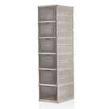 Myplas Çok Amaçlı 6 Katlı Katlanabilir Taşınabilir Premium Portatif Organizer Ayakkabılık "Beyaz