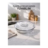 Myplas Yuvarlak Plastik Borcam Kapağı Saklama Kabı Kapağı