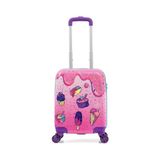 Mypolo Kids Ice Cream Desenli; Ice Cream, Kız Çocuk Valizi, Pembe, Abs Malzeme, Çocuk Boy, Gedox - Çok Renkli