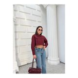 Myra Fashion Oversize Crop Gömlek Geniş Kesim Uzun Kol Bluz Kadın Trend Gömlek Ceket Modern Stil Kısa Bluz