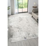 Myra Gri Mavi Halı Yumuşak Dokulu Akrilik Halı Oturma Odası Salon Yatak Odası Halısı 13418B Gri Mavi 80 x 300