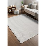 Myra Grı Yıkanabilir Kaymaz Taban Bambu Yumuşak Dokulu Kesme Halı Mutfak Salon Koridor Halısı - Gri - 80 x 250 cm