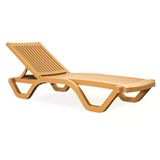 Myra Kolsuz Şezlong Teak - Plaj Havuz Bahçe Şezlong