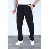 MYRAB DENİM Baggy Keten Pantolon Jogger Siyah