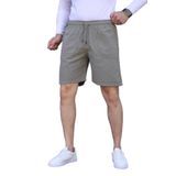 MYRAB DENİM Çağla Yeşili Keten Erkek Şort - Yazlık Baggy Model XL