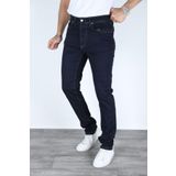 MYRAB DENİM- Erkek Koyu Lacivert Regular Fit Rahat Kesim Denim Mavi Jeans Pantolon KOYU Lacivert 33