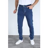 MYRAB DENİM Erkek Mavi Regular Fit Rahat Kesim Denim Kot Pantolon - Esnek Likralı Jeans Mavi 34
