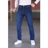 MYRAB DENİM Lacivert Likralı Erkek Kot Pantolon - Regular Fit, Normal Bel, Kalın Kumaş Lacivert 40