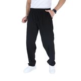 MYRAB DENİM Siyah Erkek Battal Boy Yazlık Keten Pantolon -%100 Pamuk Siyah 5XL