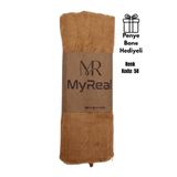 MyReal Bambu Kraş Şal Somon Bej - Ütü Gerektirmeyen Doğal Doku (90x200 cm)