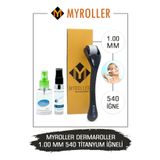 Myroller Dermaroller 1.00mm Dezenfektan Hediye Titanyum 540 Iğneli Derma Roller
