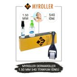 Myroller Dermaroller - 1,50 mm Ölçü - 540 Titanyum İğneli - Saç Sakal Yüz ve Cilt Bakım Derma Roller
