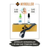 Myroller Dermaroller 2.00mm Dezenfektan Hediye Titanyum 540 İğneli Derma Roller
