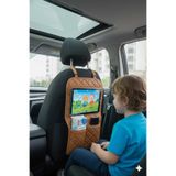 MYS FLEX Kapitone TABA Deri Araç Koltuk Arkası Organizer/TABLET TELEFON TUTUCU