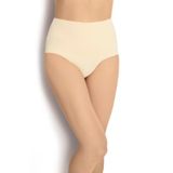 Mys Grup Tekstil Jiber Kadın 6'Lı Ten Rengi Lazer Kesim Yüksek Bel Microfiber Likralı Bato- Bikini-Slip-Külot /699