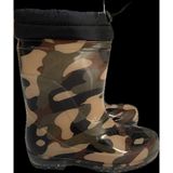 Myshoes Su Geçirmez Içi Peluşlu Silikon Yağmur Çizmesi - Kamuflaj