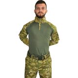 Mysia Outdoor Askeri Kamuflaj Combat Tişört Multicam Haki Kombat - Çok Renkli
