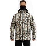 Mysia Outdoor Beyaz Orman Shell Mont Avcı Saz Kar Desen Çift Kat Polarlı - Çok Renkli
