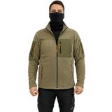 Mysia Outdoor Haki Soft Shell Taktik Polar Mont Avcı 7 Cep - XL - Çok Renkli