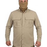 Mysia Outdoor Trekking Gömlek Bej Outdoor Tactical Koruma Gömleği Likralı - XL