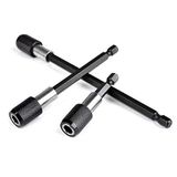 MySixKeen 3 Adet Manyetik Tornavida Ucu Tutucu 1/4 İnç Altıgen Şaft Uzatma Ucu Tutucu 60 mm 100 mm 150 mm Hızlı Değiştirme Matkap Ucu Seti, Vidalar, Somunlar ve Tüm Matkap ve El Sürücüsü için