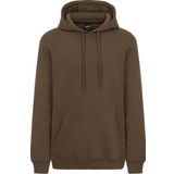Mysport 5017 Erkek Yumuşacık Kapüşonlu Organik Pamuk Kanguru Cepli Regular Kahverengi Sweatshirt