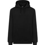 Mysport 5017 Erkek Yumuşacık Kapüşonlu Organik Pamuk Kanguru Cepli Regular Siyah Sweatshirt