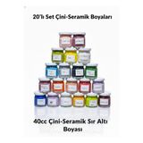 MYSTERY 20'li Set Çini Seramik Boyası 40cc