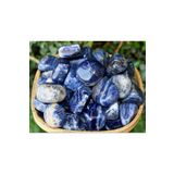 Mystic Energy 1 Adet Cüzdan Boy Tamburlanmış Doğal Sodalit Taşı|krizopras-kyanit Doğaltaş | Hediyelik Doğaltaş