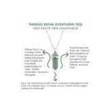 Mystic Energy Doğal Taş Aventurin Taşı Pandül Kesim Hem Kolye Hem Anahtarlı | Hediyelik Doğaltaş