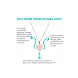 Mystic Energy Doğal Taş Pembe Kuvars Kalp Kesim Kolye | Hediyelik Doğaltaş