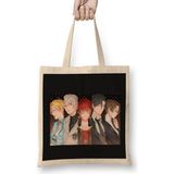 Mystic Messenger Bez Çanta Uzun Saplı - Açık Bej - 40 X 40