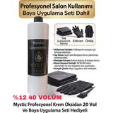 Mystic Profesyonel Krem Oksidan 1000 ml 40 Volüm % 12 - Boya Uygulama Seti Hediyeli