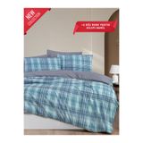 MYSTORY HOME COLLECTION 4 Yastıklı Çift Kişilik Nevresim Takımı Ekose