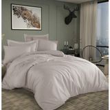 Mystory Home Collection Ekru Pamuk Saten Çift Kişilik Nevresim Takımı - 220 x 240 cm