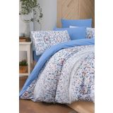 Mystory Home Lastikli Çarşaflı Tek Kişilik Nevresim Takımı Bluem
