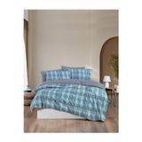 Mystoryhome Mystory Home Lastikli Çarşaflı Çift Kişilik Nevresim Takımı Ekose