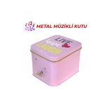 mystylee ML-13 Love Metal Kalpli Müzikli Kutu | Kurmalı, Romantik Dekoratif Hediye Kutusu 10,5x8,5x9 cm