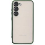 MYT09 Samsung Galaxy S23 Plus Kılıf Lensli Silikon - Yeşil