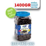 Mytat Doğal Gemlik Hususi Siyah Zeytin 1400 gr (351-380) 2XS - 1,4 kg