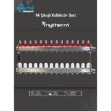 Mytherm 14 Çıkışlı Yerden Isıtma Kollektör Seti Paslanmaz