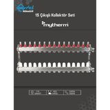 Mytherm 15 Çıkışlı Yerden Isıtma Kollektör Seti Paslanmaz