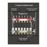 mytherm 7'li Yerden Isıtma Kollektör Seti Debimetreli Paslanmaz